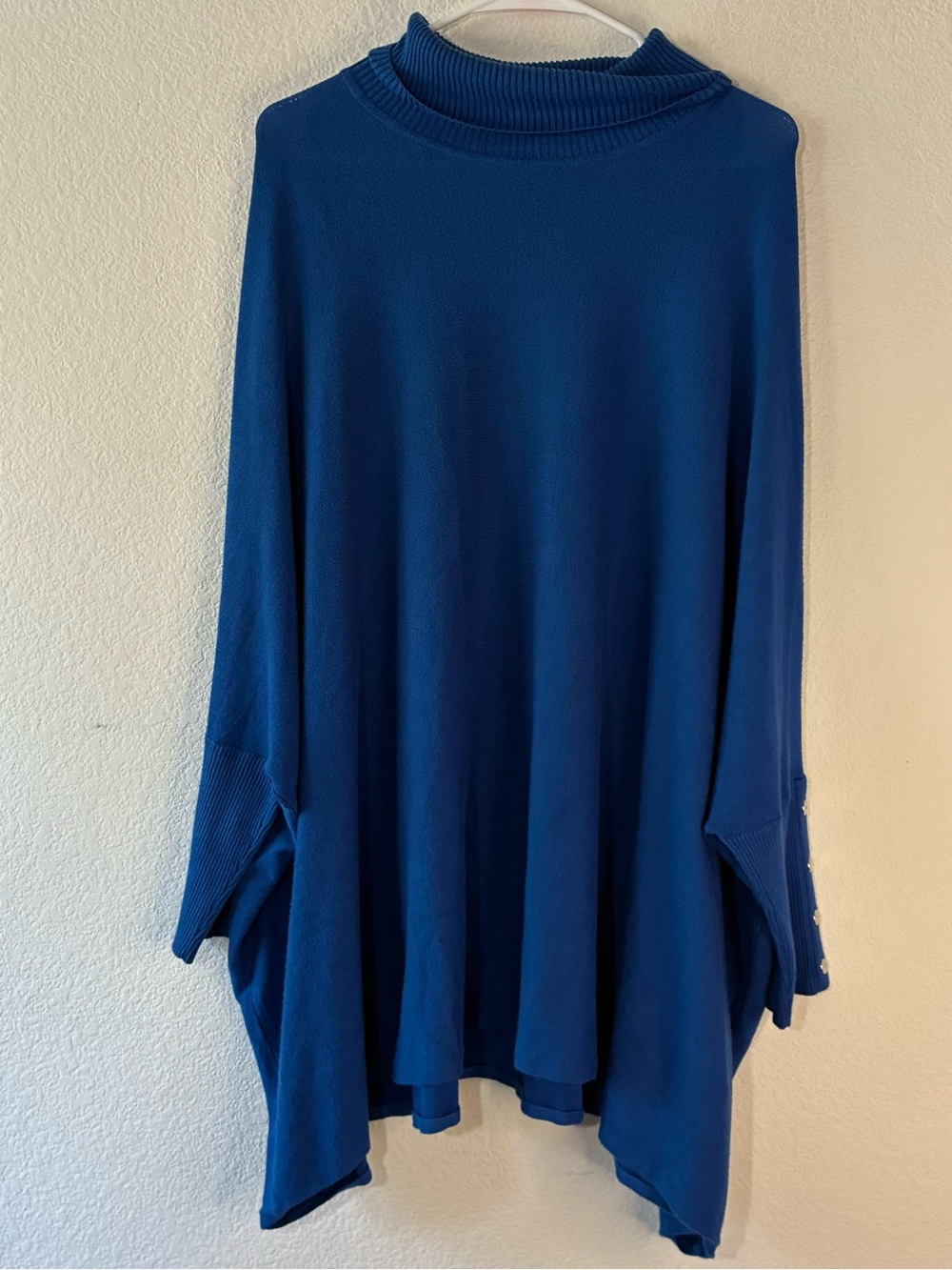 JOSEPH A. BLUE TUNIC  SWEATER, XL